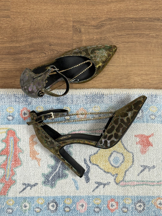 GBG 7.5 Leopard Ankle High Heels