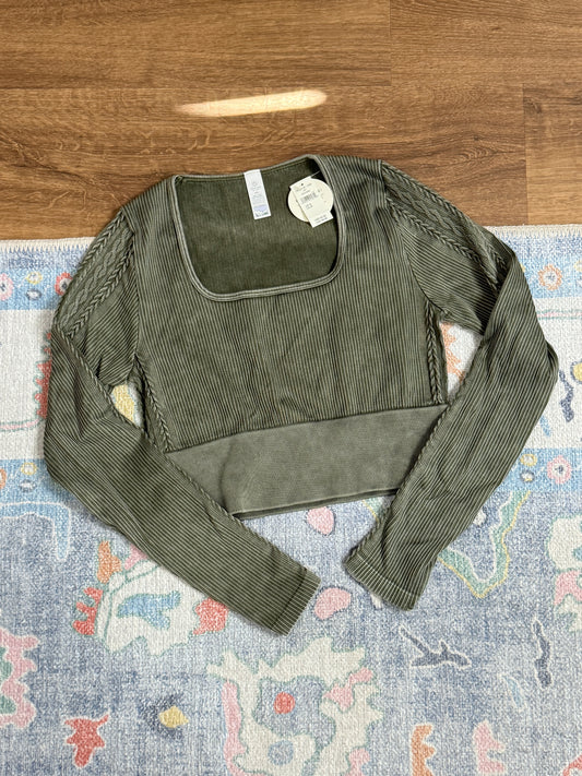 Offline by Aerie M Ribbed Cropped Top